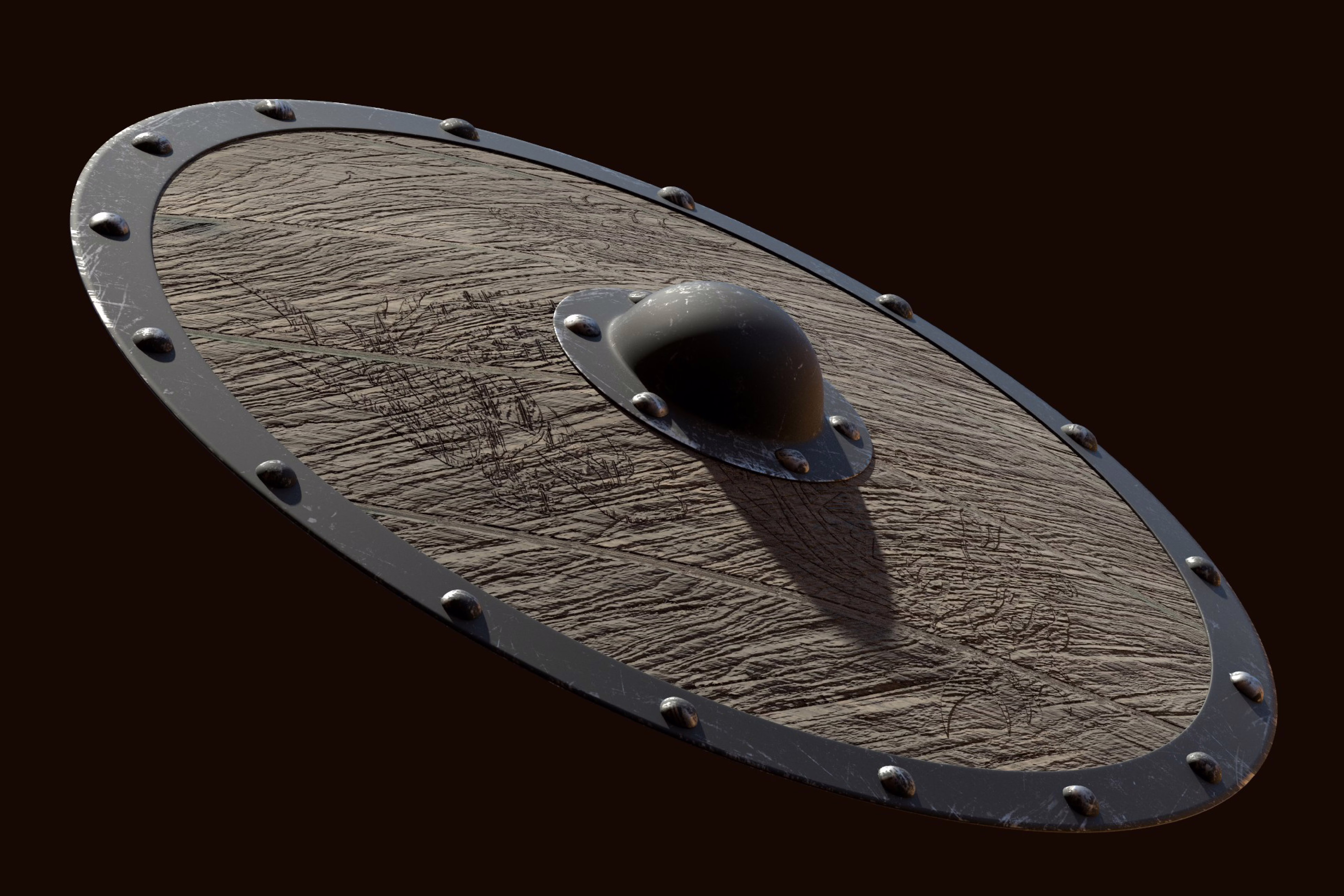 Rendered Viking Shield showcase image 5